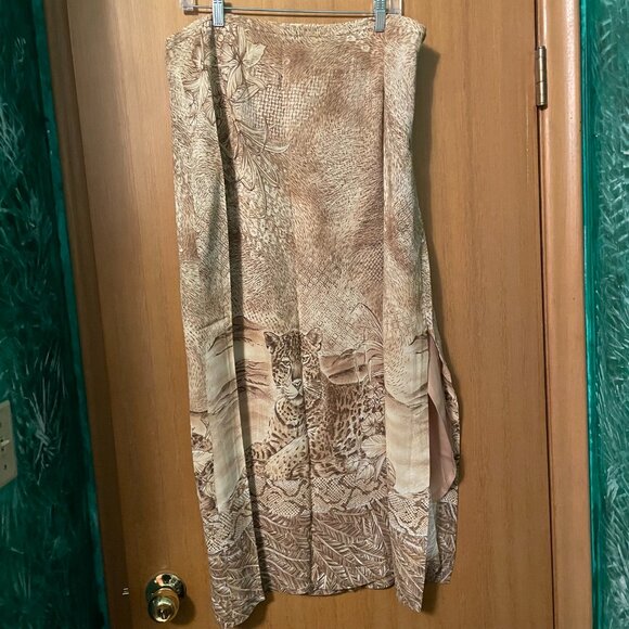 Conrad C Safari Tiger Print 2 piece blouse and skirt (slight sheer) - Picture 9 of 13